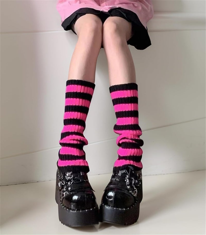 Insdark Goth Leg Warmers Women Japanese Gothic Y2k Harajuku Grunge Emo Punk 80s - Image 3